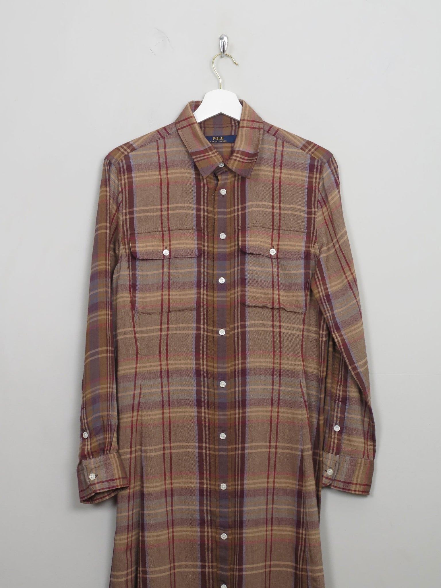 Vintage Polo Ralph Lauren Shirt Dress M - The Harlequin