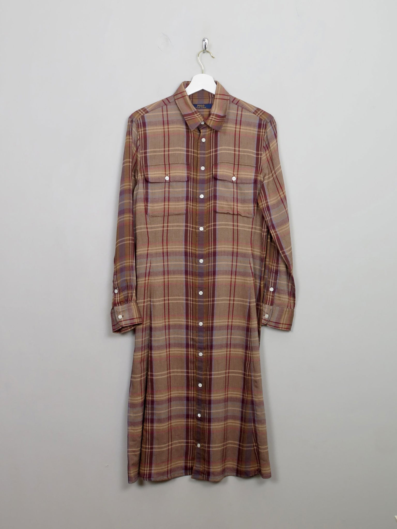 Vintage Polo Ralph Lauren Shirt Dress M - The Harlequin