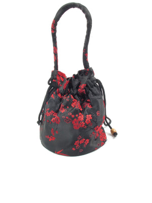 Vintage Pouch Bag Chinese Silk - The Harlequin