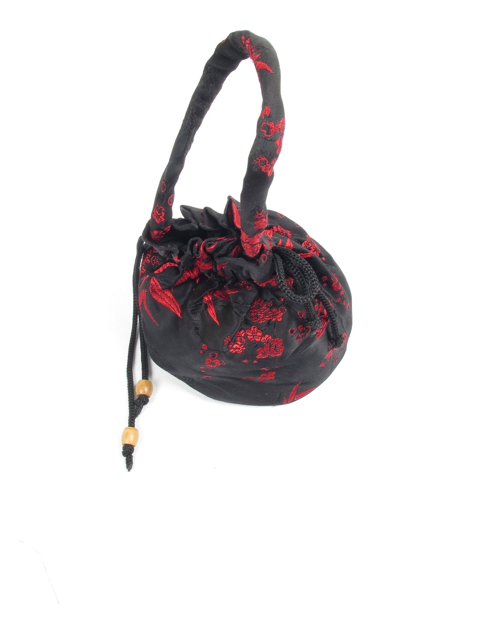Vintage Pouch Bag Chinese Silk - The Harlequin
