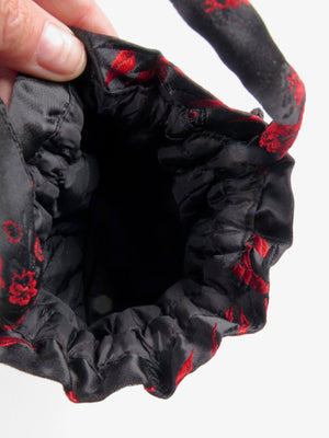 Vintage Pouch Bag Chinese Silk - The Harlequin