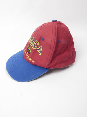 Vintage Rare Barca F.C. Barcelona Snap Back Cap S/M - The Harlequin