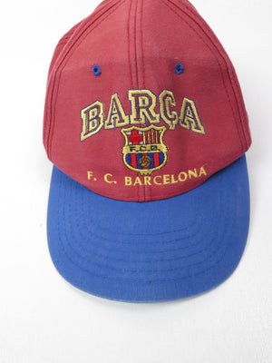 Vintage Rare Barca F.C. Barcelona Snap Back Cap S/M - The Harlequin