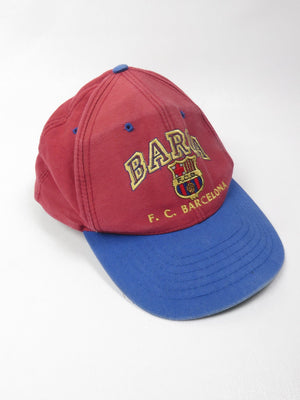 Vintage Rare Barca F.C. Barcelona Snap Back Cap S/M - The Harlequin