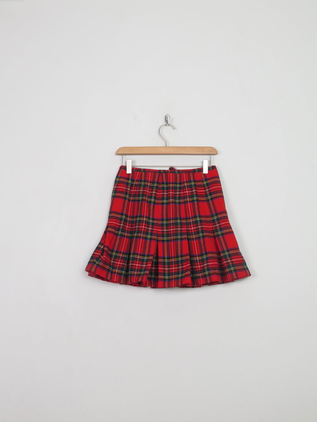Vintage Red Tartan Mini Skirt S - The Harlequin