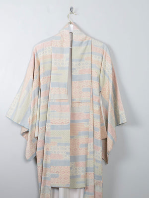 Vintage Silk Colourful Kimono S/M - The Harlequin