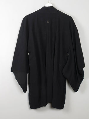 Vintage Silk Kimono Black S/M - The Harlequin