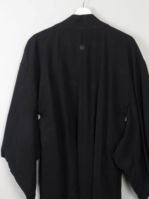 Vintage Silk Kimono Black S/M - The Harlequin