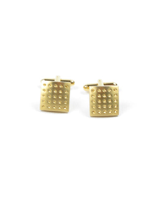 Vintage Style Gold Coloured Cufflinks - The Harlequin