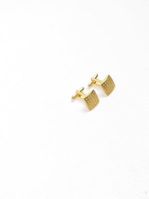 Vintage Style Gold Coloured Cufflinks - The Harlequin