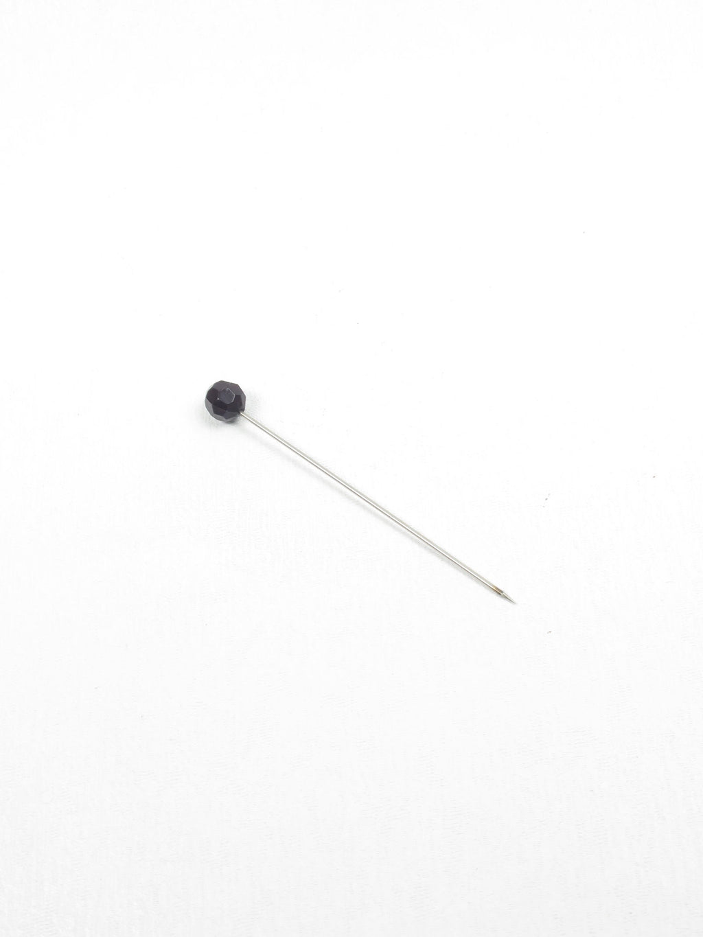 Vintage Style Hat Pin With Black Bead - The Harlequin