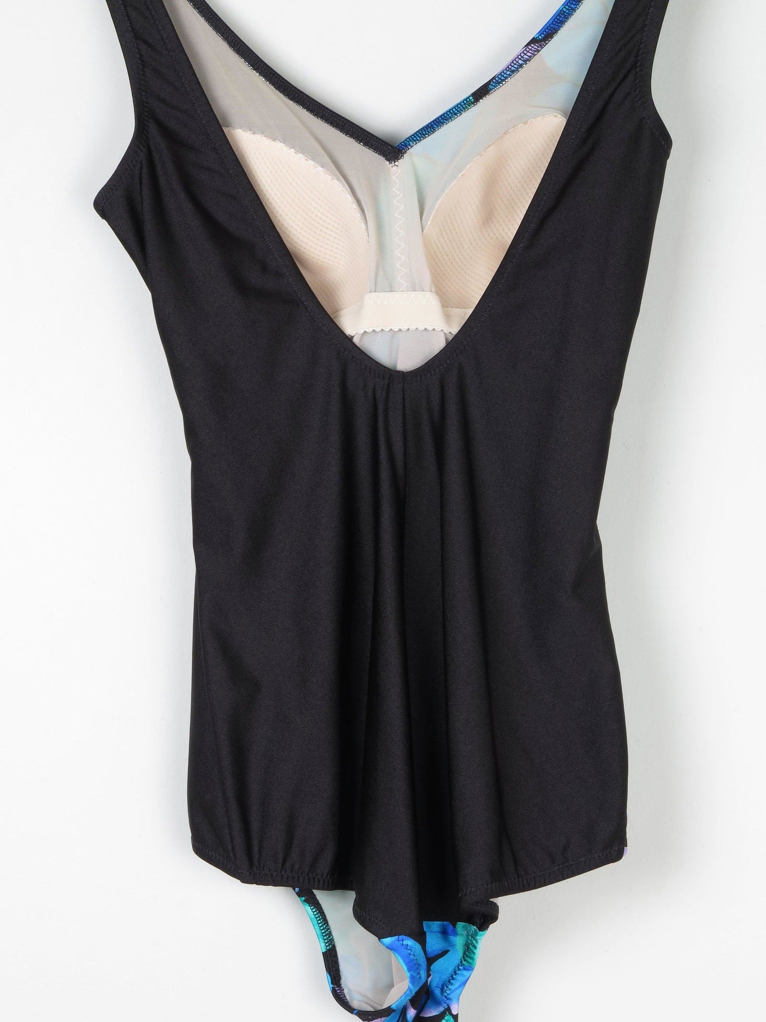 Vintage Swimsuit Blue & Black M/L - The Harlequin