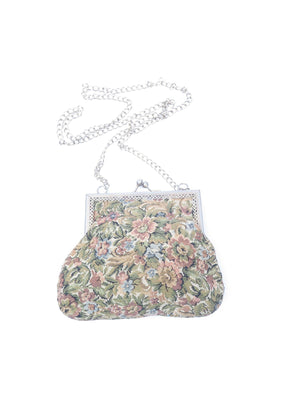 Vintage Tapestry Evening Bag - The Harlequin