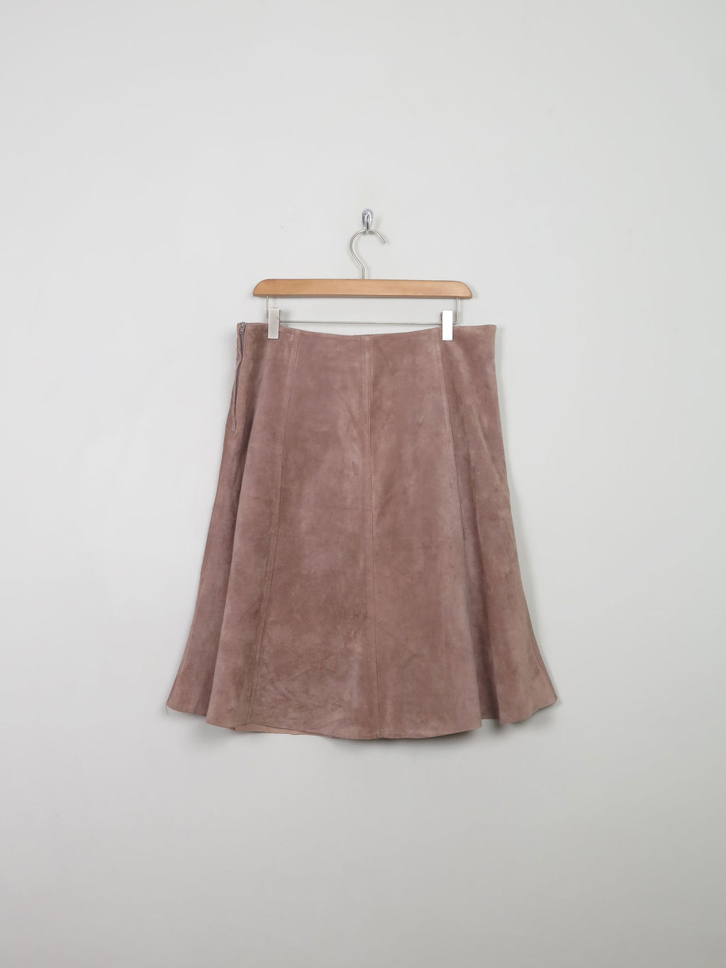 Vintage Taupe Suede Skirt 32" W - The Harlequin