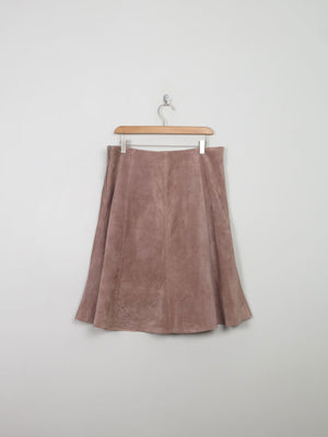 Vintage Taupe Suede Skirt 32" W - The Harlequin