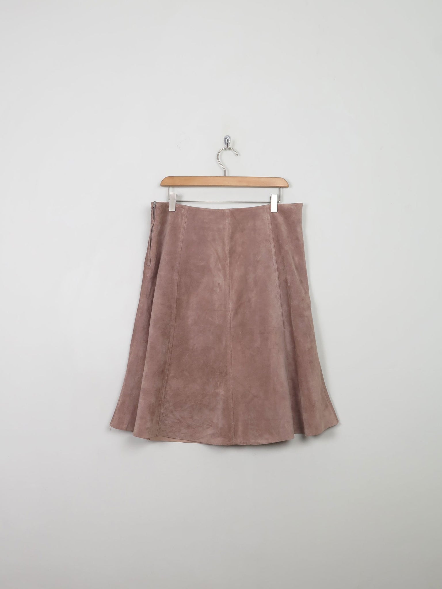 Vintage Taupe Suede Skirt 32" W - The Harlequin
