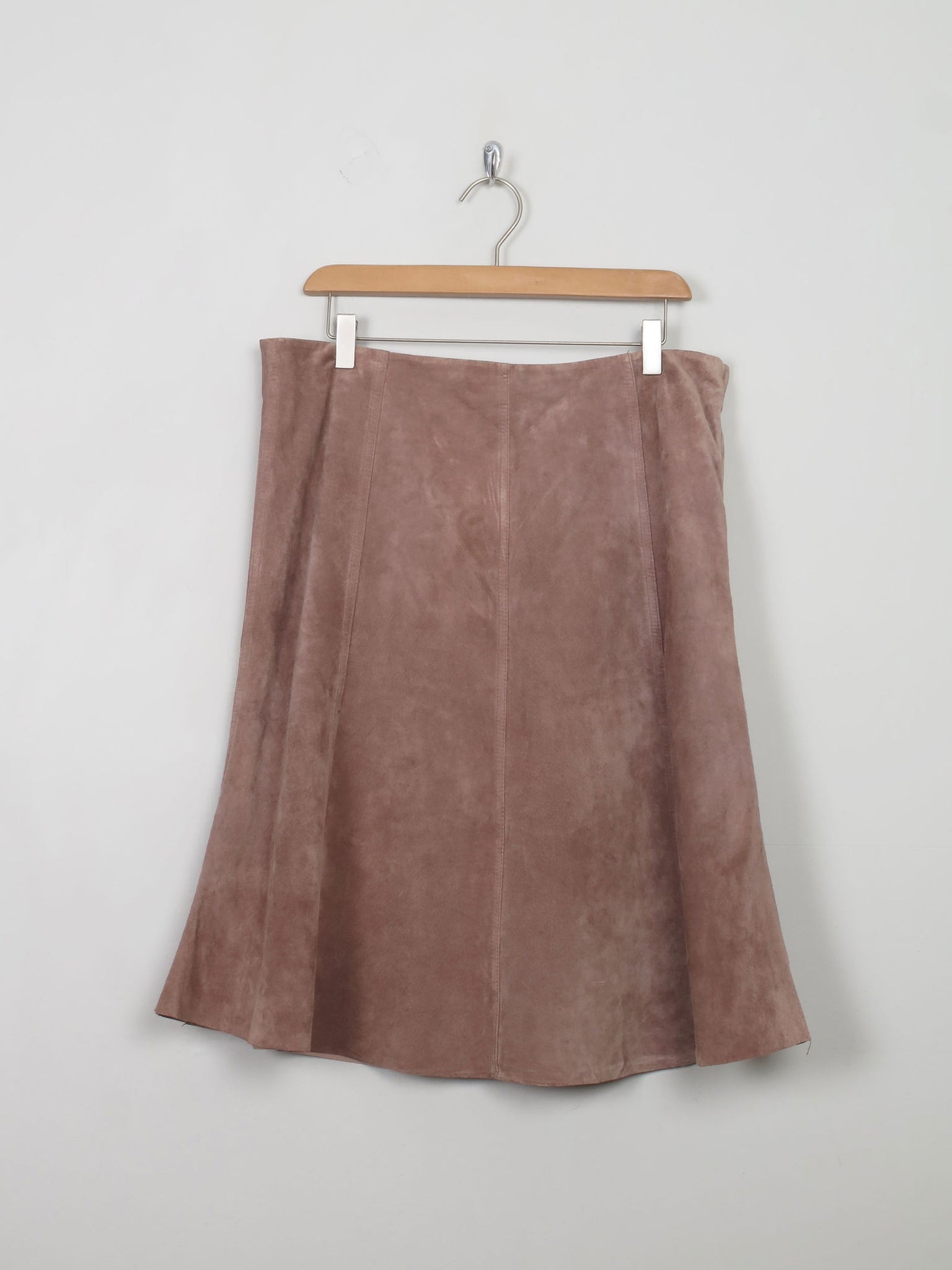 Vintage Taupe Suede Skirt 32" W - The Harlequin