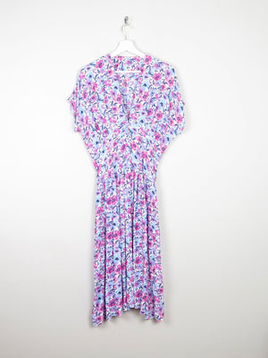 Vintage Tea Dress Pink Floral S 8/10 - The Harlequin