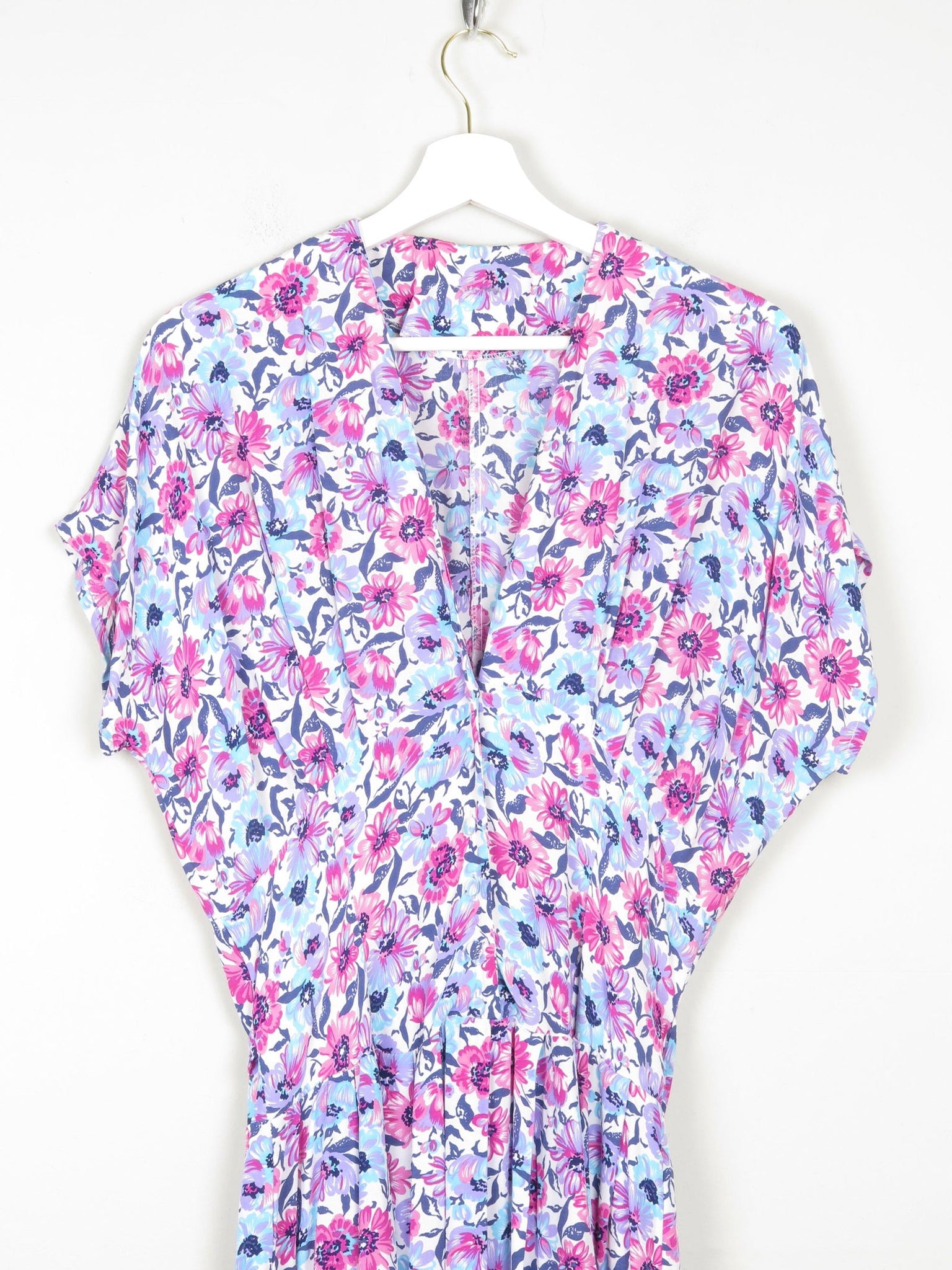 Vintage Tea Dress Pink Floral S 8/10 - The Harlequin