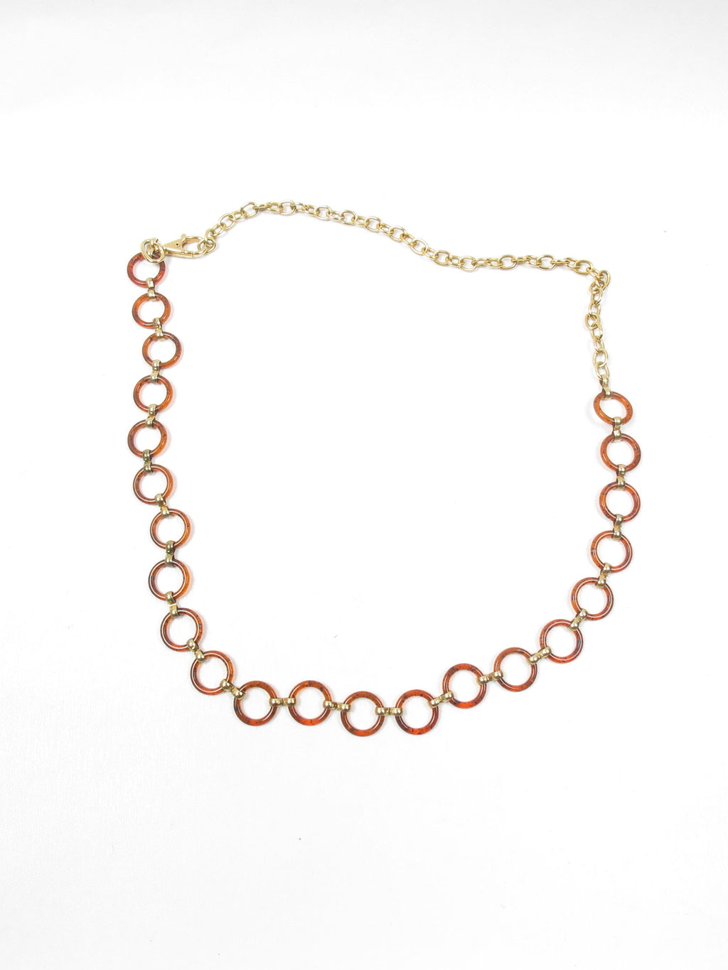 Vintage Tortoiseshell & Gold Chain Belt - The Harlequin