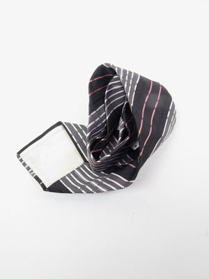 Vintage Unused Striped Wide Tie Available in Brown/Black/Green - The Harlequin
