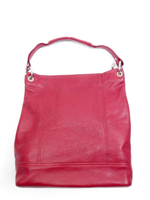 Vintage Wine Leather Hobo Shopper Shoulder Bag - The Harlequin