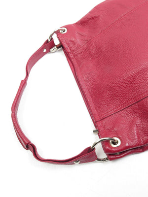 Vintage Wine Leather Hobo Shopper Shoulder Bag - The Harlequin