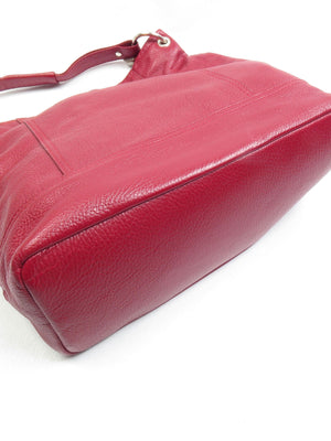 Vintage Wine Leather Hobo Shopper Shoulder Bag - The Harlequin