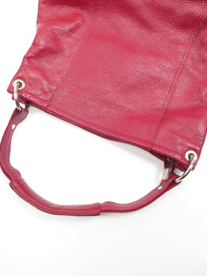 Vintage Wine Leather Hobo Shopper Shoulder Bag - The Harlequin