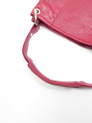 Vintage Wine Leather Hobo Shopper Shoulder Bag - The Harlequin