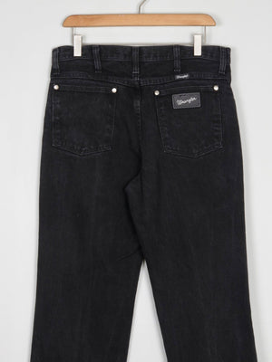 Vintage Wrangler Black Denim Jeans 30/34 - The Harlequin