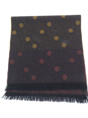 Vintage  Green Polka Dot Mens Scarf - The Harlequin