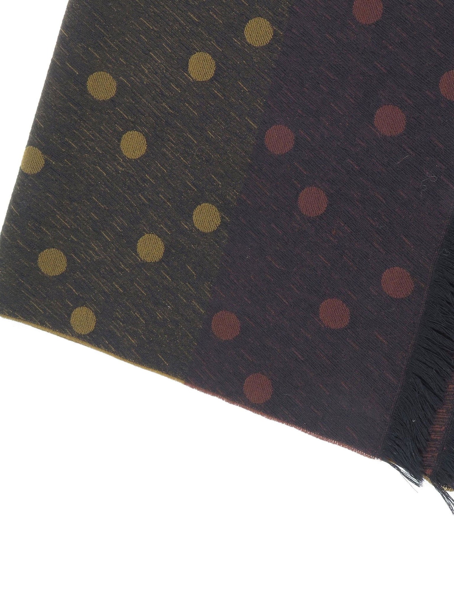 Vintage  Green Polka Dot Mens Scarf - The Harlequin