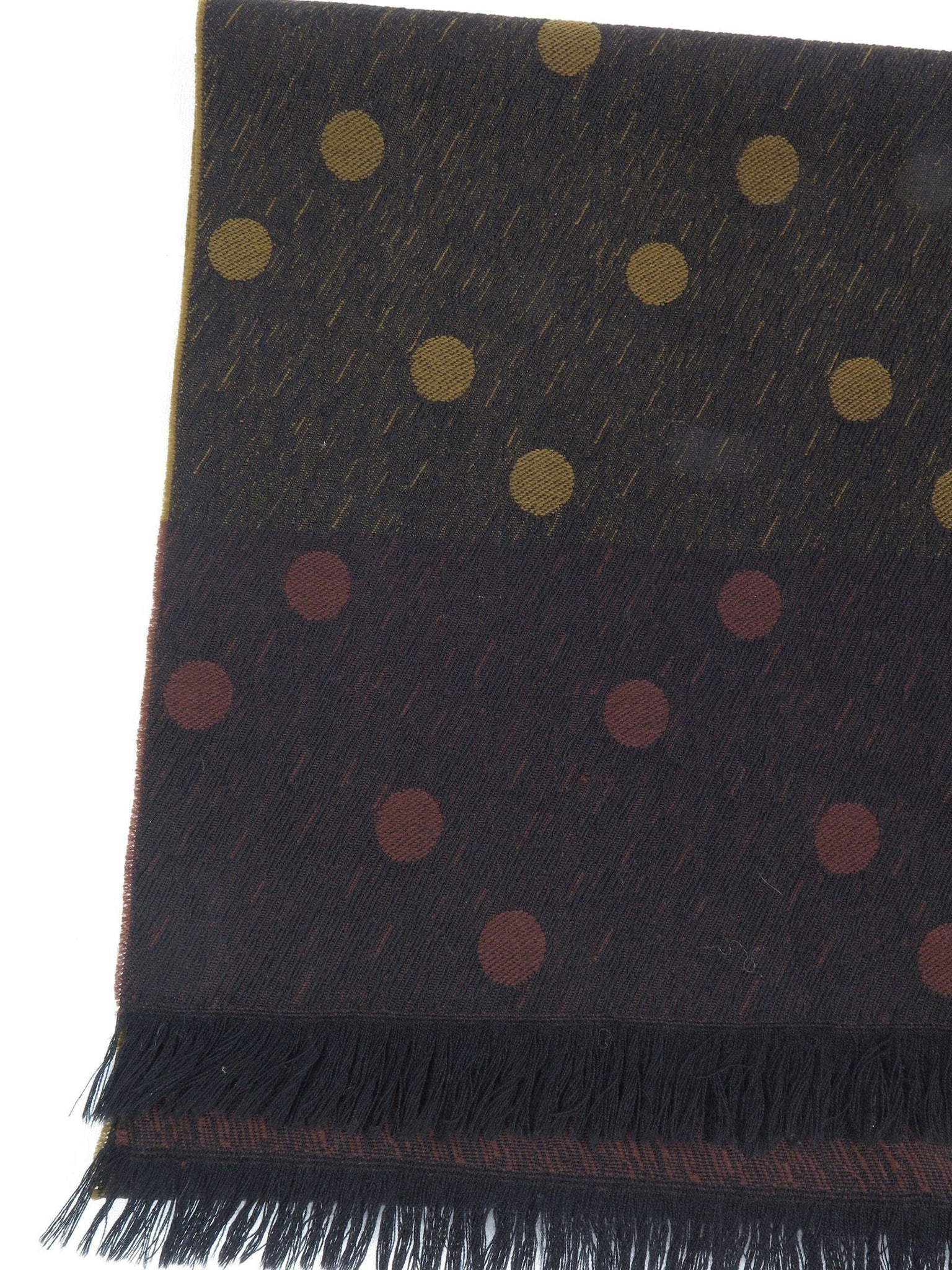 Vintage  Green Polka Dot Mens Scarf - The Harlequin