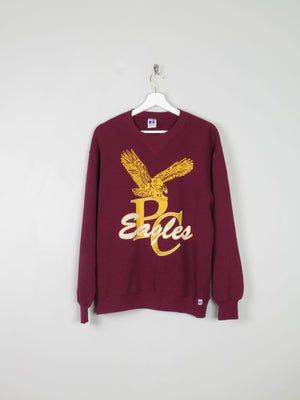 Wine Vintage P C Eagles Sweatshirt M - The Harlequin