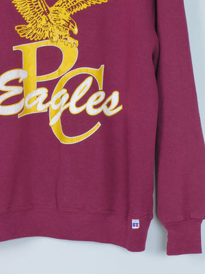 Wine Vintage P C Eagles Sweatshirt M - The Harlequin