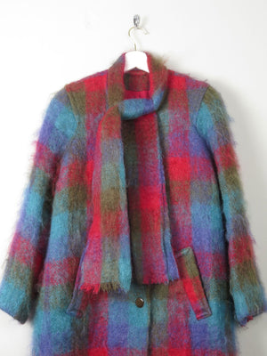 Woman's Vintage Avoca MohaIr Short Coat M/L - The Harlequin