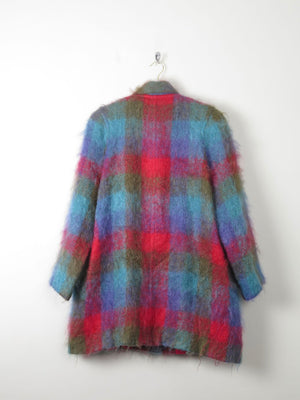 Woman's Vintage Avoca MohaIr Short Coat M/L - The Harlequin