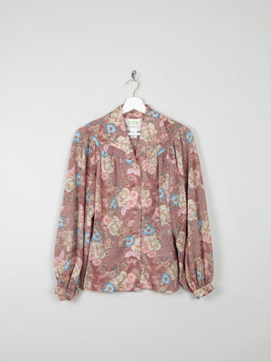 Women's 1970s Printed Vintage Fredrick Howard  Blouse S/M - The Harlequin