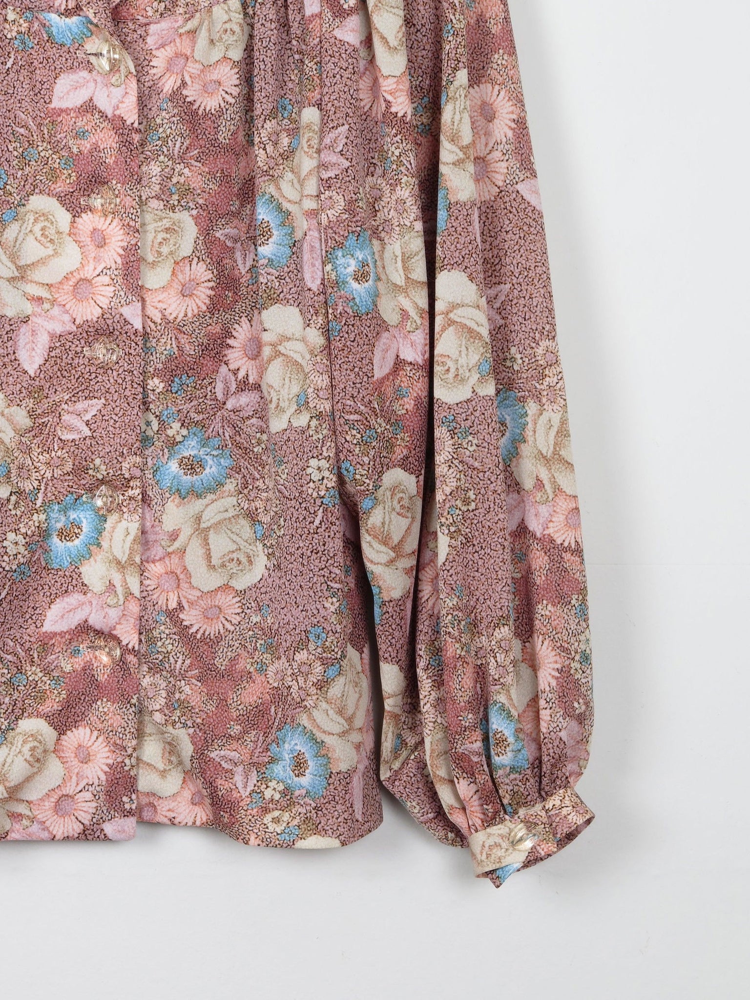 Women's 1970s Printed Vintage Fredrick Howard  Blouse S/M - The Harlequin