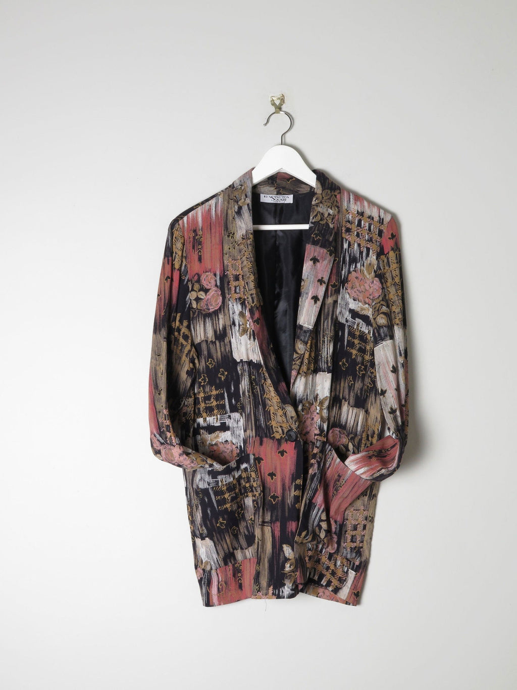 Women's 1970s Vintage Printed Jacket 10/12 - The Harlequin