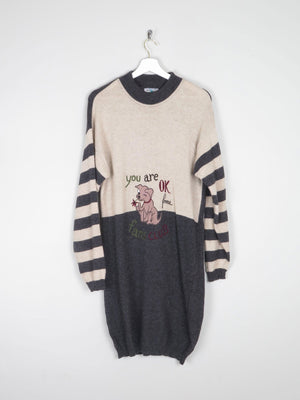 Women's 1980s Vintage Jumper S/M - The Harlequin