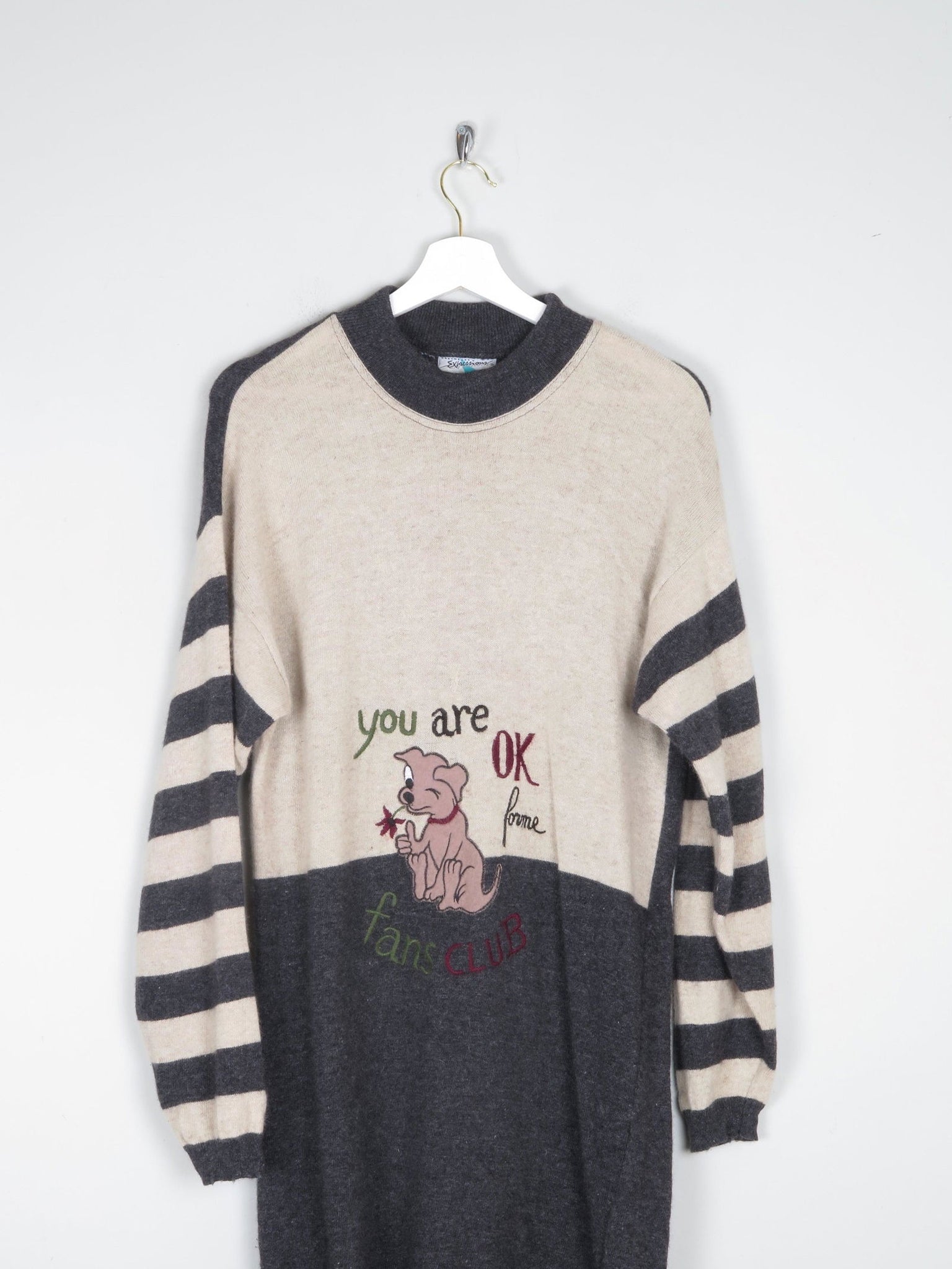 Women's 1980s Vintage Jumper S/M - The Harlequin