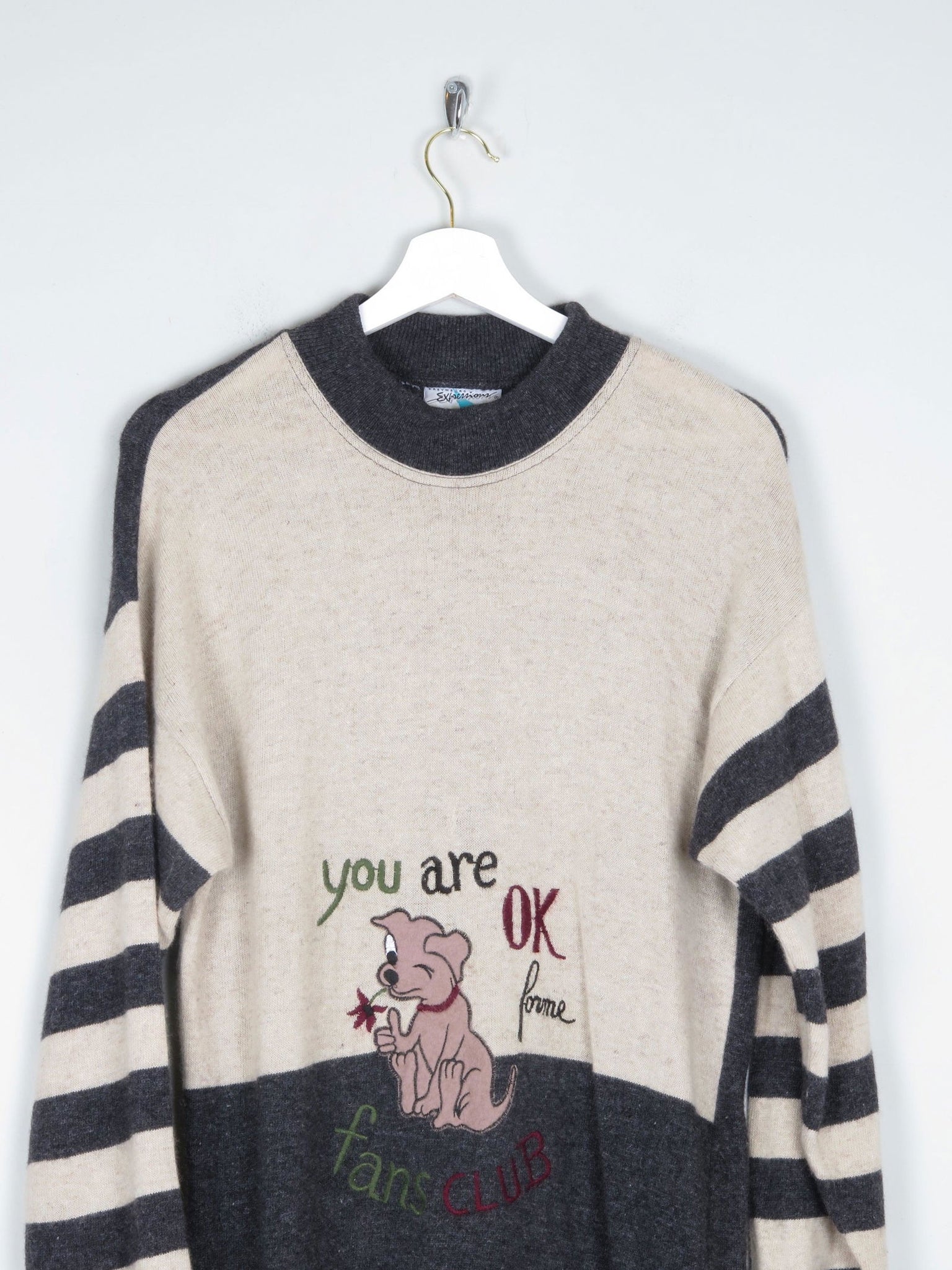 Women's 1980s Vintage Jumper S/M - The Harlequin