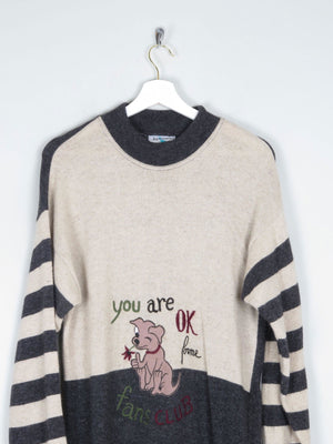 Women's 1980s Vintage Jumper S/M - The Harlequin