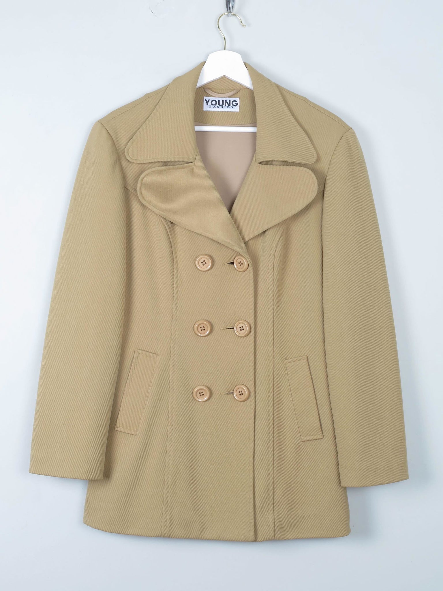 Women's 90s Beige Long Vintage Jacket M - The Harlequin