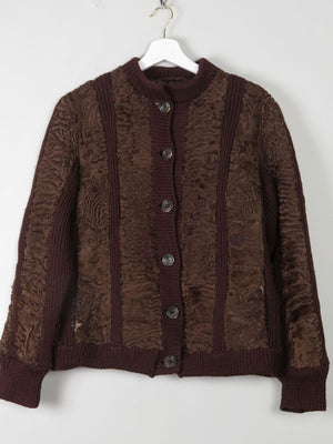 Women's Astrachan Vintage Jacket S/M - The Harlequin