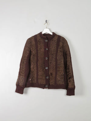 Women's Astrachan Vintage Jacket S/M - The Harlequin