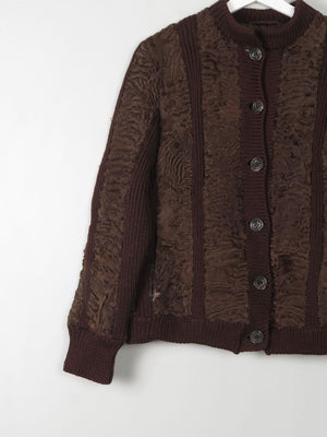Women's Astrachan Vintage Jacket S/M - The Harlequin