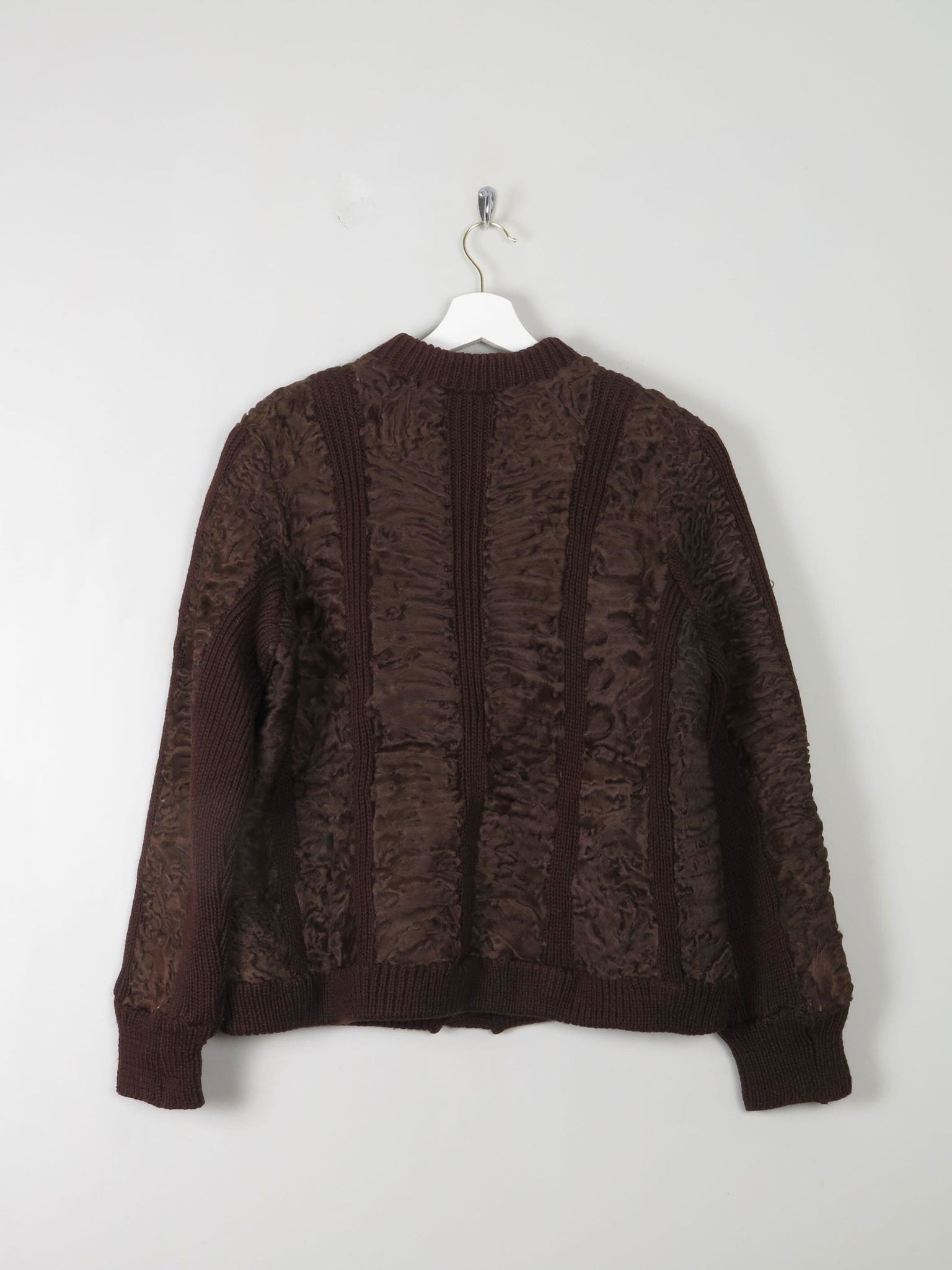Women's Astrachan Vintage Jacket S/M - The Harlequin
